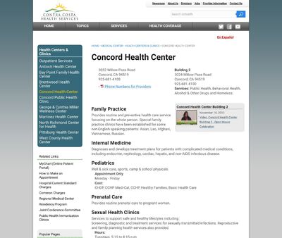 STD Testing at Contra Costa Health Services- Concord Health Center