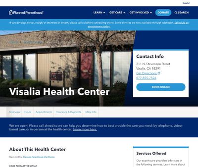 STD Testing at Planned Parenthood - Visalia Health Center