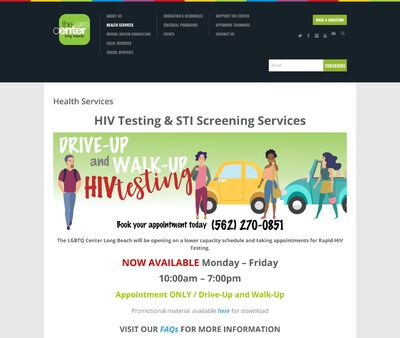 STD Testing at LGBTQ Center of Long Beach