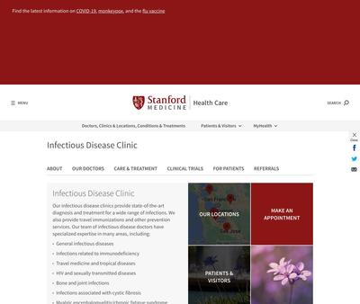 STD Testing at Stanford Infectious Disease Clinic