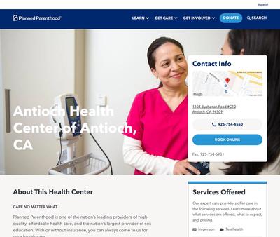 STD Testing at Planned Parenthood-Antioch Health Center