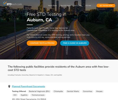 STD Testing at Placer County Department of Health and Humna Services Placer County Medical Clinic - Auburn