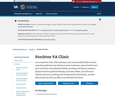 STD Testing at VA Stockton Clinic