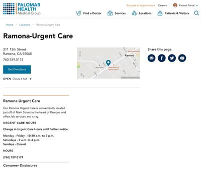 STD Testing at Ramona-Urgent Care