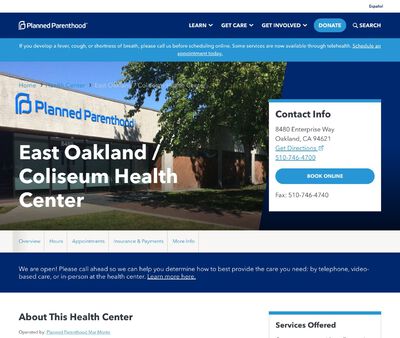 STD Testing at Planned Parenthood Mar Monte (East Oakland/Coliseum Health Center)