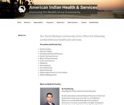 STD Testing at American Indian Health & Services