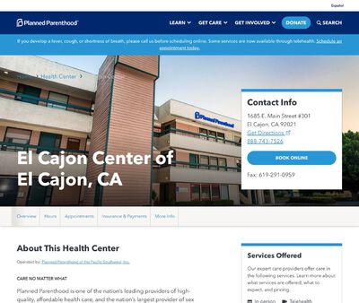 STD Testing at Planned Parenthood - El Cajon Health Center