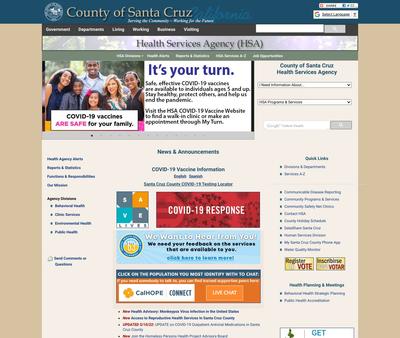 STD Testing at Santa Cruz Health Services Agency