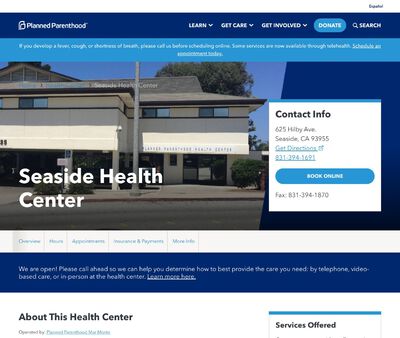 STD Testing at Planned Parenthood – Seaside Health Center