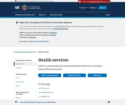 STD Testing at Redding Outpatient Clinic - VA Northern California Health Care System