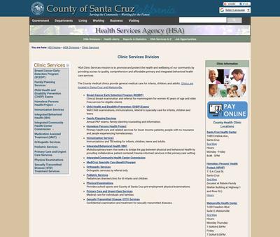 STD Testing at Santa Cruz Health Services Agency