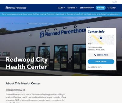 STD Testing at Planned ParenthoodRedwood City Health Center