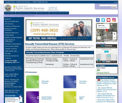 STD Testing at San Joaquin County Public STD Clinic