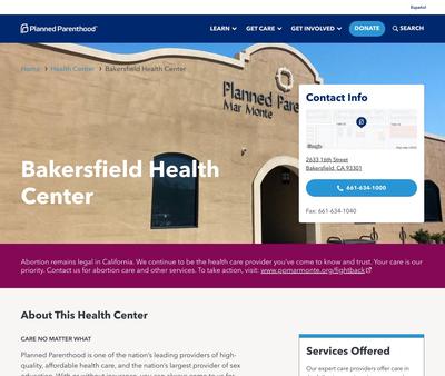 STD Testing at Planned Parenthood - Bakersfield Health Center