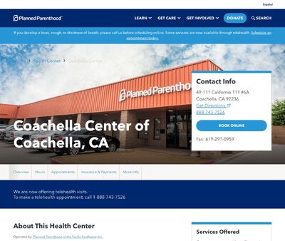 STD Testing at Planned Parenthood - Coachella Health Center