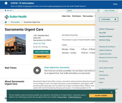 STD Testing at Sutter Urgent Care - Sacramento