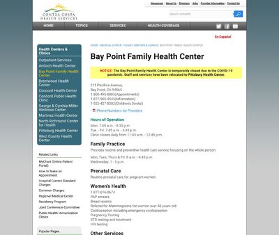 STD Testing at Bay Point Family Health Center