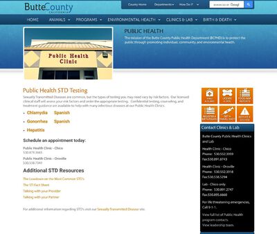 STD Testing at Butte County Health Department