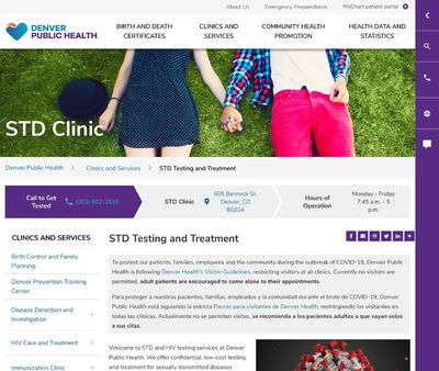 STD Testing at STD Clinic at Denver Public Health