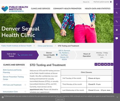 STD Testing at Denver Sexual Health Clinic
