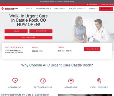 STD Testing at AFC Urgent Care Castle Rock