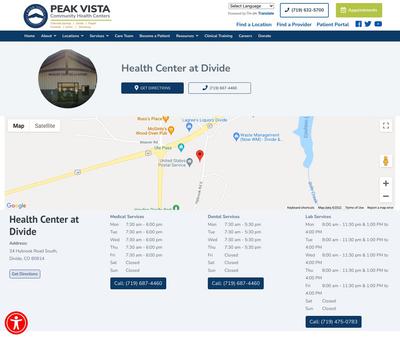 STD Testing at Peak Vista Community Health Centers - Health Center at Divide