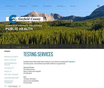 STD Testing at Garfield County Public Health