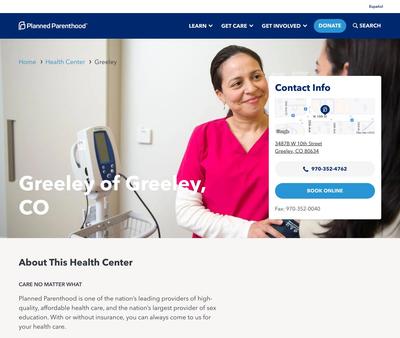 STD Testing at Planned Parenthood - Greeley Health Center