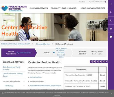 STD Testing at Center for Positive Health (HIV Clinic)