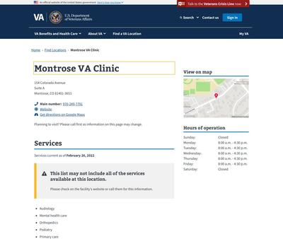 STD Testing at Montrose VA Clinic