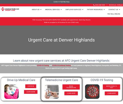 STD Testing at AFC Urgent Care Denver Highlands