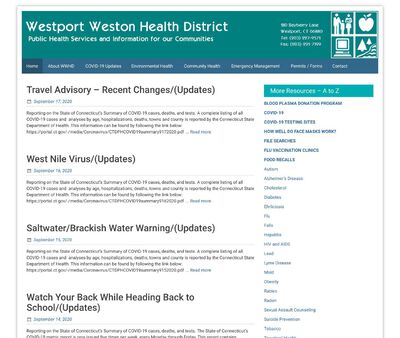 STD Testing at Westport Weston Health District