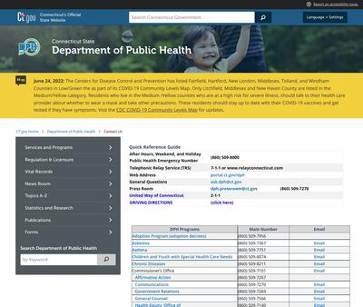 STD Testing at Connecticut Department of Public Health