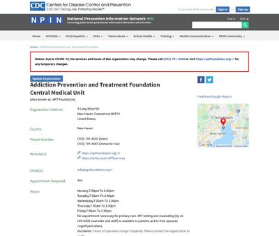 STD Testing at Addiction Prevention and Treatment Foundation (Central Medical Unit)