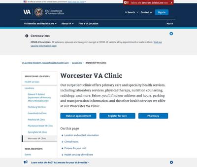 STD Testing at Worcester VA Clinic