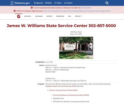 STD Testing at James Williams State Services Center