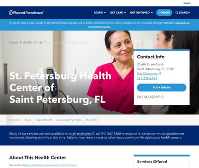 STD Testing at St. Petersburg Health Center of St. Petersburg, FL