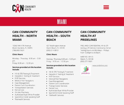 STD Testing at CAN Community Health – North Miami