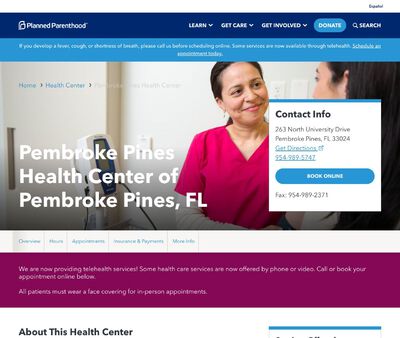 STD Testing at Pembroke Pines Health Centre of Pembroke Pines, FL