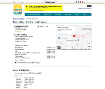 STD Testing at Florida Department of Health