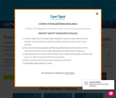 STD Testing at CareSpot Urgent Care - Gainesville Midtown