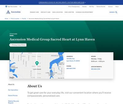 STD Testing at Ascension Medical Group Sacred Heart at Lynn Haven