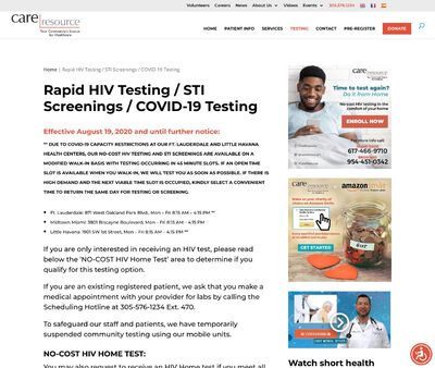 STD Testing at Care Resource