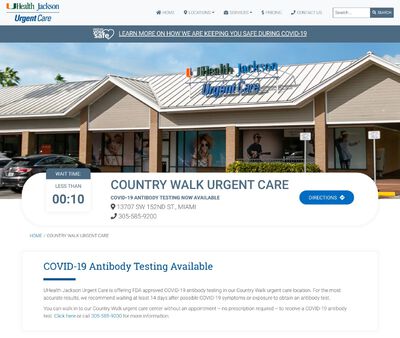 STD Testing at Country Walk Urgent Care