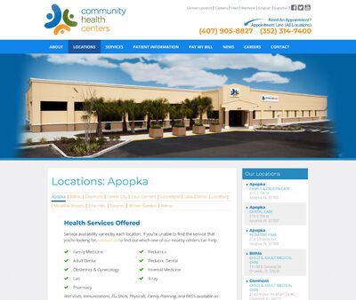 STD Testing at Community Health Centers Incorporated Apopka Family Health Center