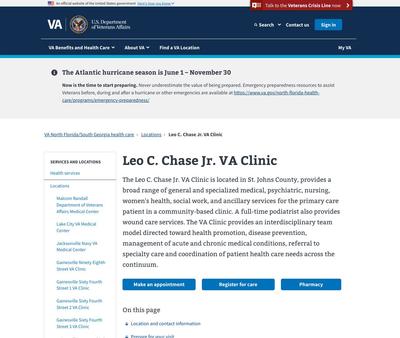 STD Testing at Leo C. Chase Jr. VA Clinic