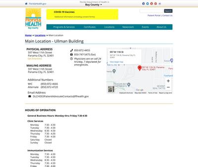 STD Testing at Florida Department of Health Bay County