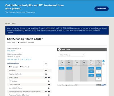 STD Testing at Planned Parenthood of Southwest and Central Florida- Downtown Orlando Health Center