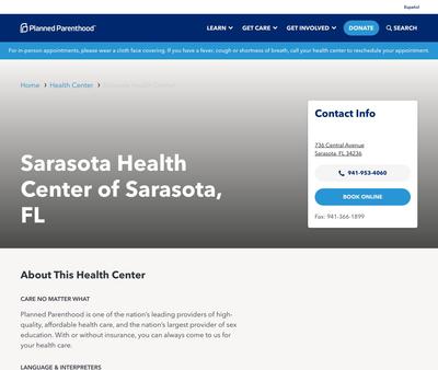 STD Testing at Sarasota Health Center of Sarasota, FL