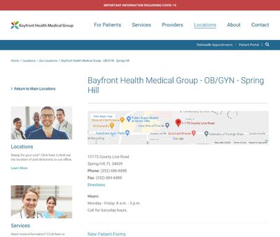 STD Testing at Bayfront Health Medical Group - OB/GYN - Spring Hill